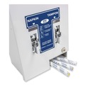 Paper Towels and Napkins | HOSPECO D1-25 11.13 in. x 7.63 in. x 26.38 in. 25 Cent Coin Mechanism Dual Sanitary Napkin/Tampon Dispenser - White/Blue image number 2