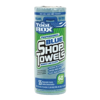 Sellars 1-Ply 11 x 9.4 TOOLBOX Shop Towels - Blue (30/Carton)
