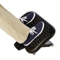 Office Jansan | Rubbermaid Commercial FG4653 18.13 in. x 14.25 in. x 4.13 in. to 6.63 in. Height Adjusting Tilting Footrest - Charcoal image number 3