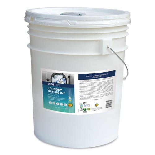 Cleaning & Janitorial Supplies | ECOS PRO PL9764/05 5 gal. Pail Liquid Laundry Detergent - Free and Clear image number 0