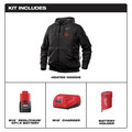 Heated Hoodies | Milwaukee 302-21 M12 12V LI-ION HEATED HOODIE KIT image number 1