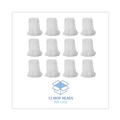 Office Jansan | Boardwalk BWK2016R #16 Cut-End Standard Head Rayon Fiber Mop Head - White (12/Carton) image number 3