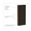 Office & Office Supplies | Alera ALEVA638232ES 31.75 in. x 14 in. x 80.25 in. Valencia Series 6-Shelf Bookcase - Espresso image number 6