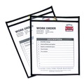  | C-Line 46911 8 1/2 in. x 11 in. 50 Sheet Capacity Stitched Shop Ticket Holders - Clear (25/Box) image number 1