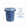 Trash & Waste Bins | Boardwalk Z6037XNKR01 30 in. x 37 in. 30 Gallon 16 mic High Density Industrial Coreless Roll Can Liners - Natural (500/Carton) image number 6