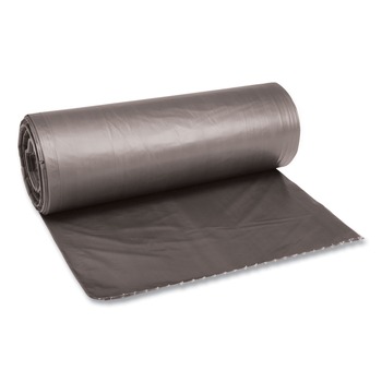 PRODUCTS | Boardwalk H8048TGKR01 LD Can Liners, 40-45gal, .95mil, 40w x 46h, Gray (4 Rolls/Carton, 25 Bags/Roll)