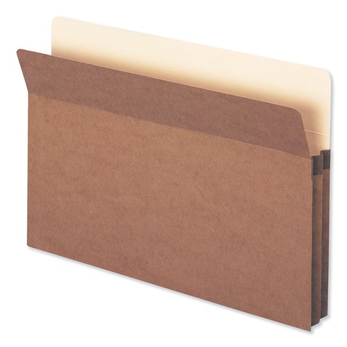 Office Jansan | Smead 74214 1-3/4 in. Expansion Drop Front Pocket - Legal, Manila/Redrope (25/Box) image number 0