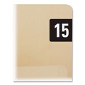 Office Jansan | Smead 68315 0.75 in. x 1.5 in. "20-in Yearly End Tab File Folder Labels - Black (500/Roll) image number 1