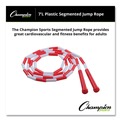 Bulk Savings Pricing 2 | Champion Sports PR7 7 ft. Segmented Plastic Jump Rope - Red/White image number 2