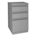 Office Desks & Workstations | Alera 26115 Modern Teacher Series 60 in. x 24 in. x 28.75 in. Left-Side Pedestal: Box/Box/File Pedestal Desk - White/Silver image number 5