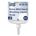Hand Soaps | Tork 400029 1L Refill Unscented Premium Extra Mild Soap (6/Carton) image number 1