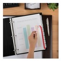 Office Jansan | Avery 12450 11 x 8.5 Print and Apply Index Maker Clear Label 8-Tab Dividers with Printable Label Strip - Frosted Clear Tabs (5/Pack) image number 6