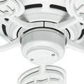 Ceiling Fans | Hunter 53069 52 in. Low Profile III White Ceiling Fan image number 3