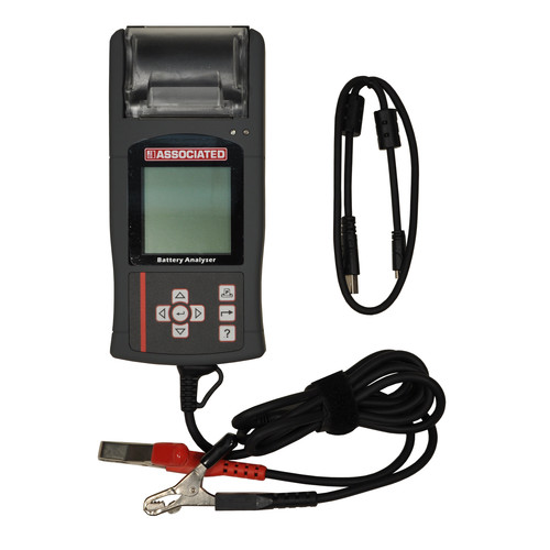 Battery Chargers | Associated Equipment 12-1015 Handheld Battery Tester with USB Port & Thermal Printer image number 0