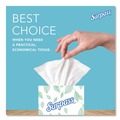 Cleaning & Janitorial Supplies | Surpass 21320 2-Ply Pop-Up Box Facial Tissue for Business - White (110/Box, 36 Boxes/Carton) image number 4