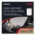 Office Jansan | WypAll 41702 X70 9.8 in. x 12.2 in. Center-Pull Cloths - White (275/Roll, 3 Rolls/Carton) image number 4