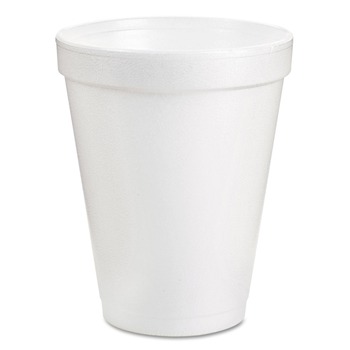 CUPS AND LIDS | Dart 8J8 J Cup 8 oz. Insulated Foam Cups - White (25-Piece/Pack)