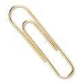 Office Jansan | ACCO A7072533 No. 2 Smooth Gold Tone Paper Clips - Gold (50/Box) image number 1