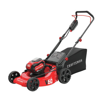 Factory Reconditioned Craftsman 60V 3-in-1 Lithium-Ion 21 in. Cordless Lawn Mower Kit (5 Ah)
