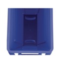 Trash & Waste Bins | Rubbermaid Commercial FG354007BLUE 23 Gallon Slim Jim Recycling Plastic Container with Venting Channels - Blue image number 3