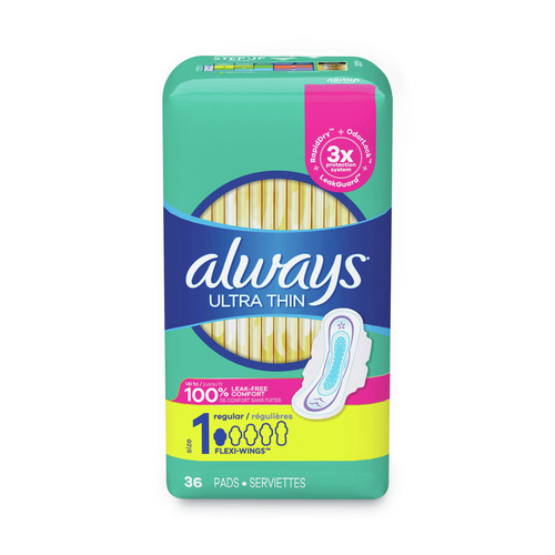 Labor Day Sale! Save $30 off $199! | Always 80724761 Regular Ultra Thin Pads (6/Carton) image number 0