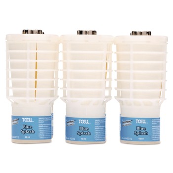Rubbermaid Commercial TCell 48 mL Microtrans Odor Neutralizer Refill - Blue Splash (6/Carton)