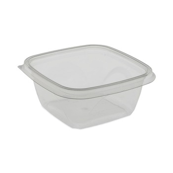 Pactiv Corp. SAC0516 EarthChoice 16 oz. Square Recycled Bowl - Clear (504/Carton)