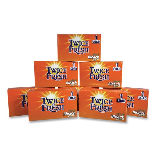Office Jansan | Twice as Fresh VEN 2979697 1 Load Color Safe Powder Bleach Vend Pack - Citrus (100/Carton) image number 0