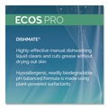 Office Jansan | ECOS PRO PL97216CT 25 oz Dishmate Manual Dish Liquid Squeeze Bottle - Free and Clear (6/Carton) image number 6
