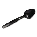 Cutlery | WNA WNA A7SPBL 9 in. Plastic Spoons - Black (144/Carton) image number 2