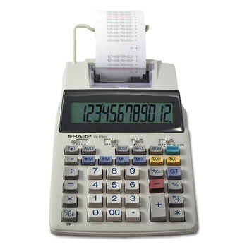 Sharp 2 Lines/Sec Black/Red Color Printing Calculator