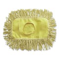 Mops | Rubbermaid Commercial FGJ15100YL00 12 in. x 5 in. Trapper Looped-End Dust Mop Head - Yellow (12/Carton) image number 2