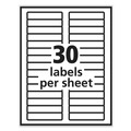 Office Jansan | PRES-a-ply 30632 0.66 in. x 3.44 in. Labels - White (30/Sheet, 50 Sheets/Box) image number 2