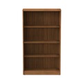 Office Filing Cabinets & Shelves | Alera ALEVA635632WA Valencia Series 31-3/4 in. x 14 in. x 55 in. Four-Shelf Bookcase - Modern Walnut image number 2