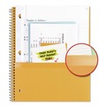 Office Jansan | Five Star 06208 11 in. x 8.5 in. 5-Subject Medium/College Rule Wirebound Notebook with 8 Pockets - Assorted Cover (200 Sheets) image number 7