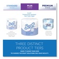 Cleaning & Janitorial Supplies | Scott 13607 Essential 2-Ply Septic Safe Convenience Carton Standard Roll Bathroom Tissue for Business - White (550/Roll, 20 Rolls/Carton) image number 8