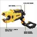 Grinding Sanding Polishing Accessories | Dewalt DWACPRIR IMPACT CONNECT Copper Pipe Cutter Attachment image number 5