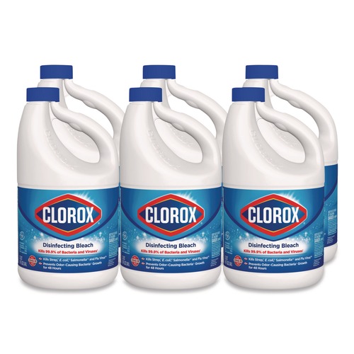 Office Jansan | Clorox CLO32263 81 oz. Bottle Concentrated Regular Disinfecting Bleach (6/Carton) image number 0