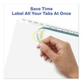 Office Jansan | Avery 11429 Index Maker 11 in. x 8.5 in. 12-Tab Print and Apply Clear Label Dividers - White/White Tabs (5/Pack) image number 3