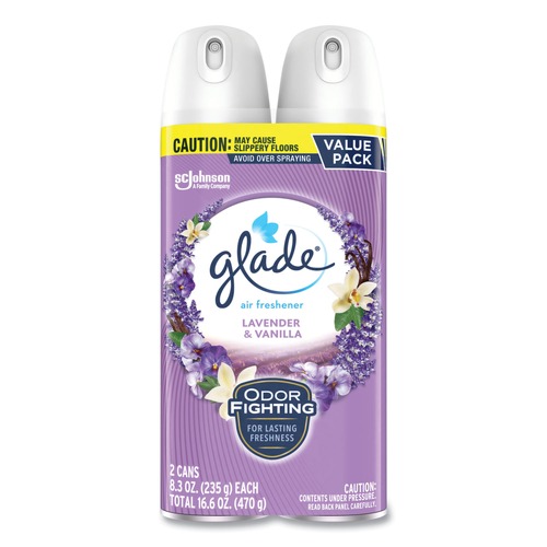 Office Jansan | Glade 377371 8.3 oz Aerosol Spray Air Freshener - Lavender and Vanilla Scent (3/Carton) image number 0