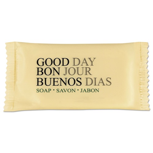 Hand Soaps | Good Day 390075 Pleasant Scent 0.75 oz. Individually Wrapped Bar Soap (1000-Piece/Carton) image number 0