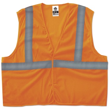 Ergodyne 20969 GloWear 8205HL Type R Class 2 Super Econo Mesh Vest - 4X-Large to 5X-Large Orange