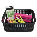 Office Jansan | Advantus 40326 9.88 in. x 7.38 in. x 4 in. Weave Bins - Black (3/Pack) image number 3