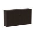  | Alera ALEVA286615ES 64.75 in. x 15 in. x 35.38 in. Valencia Series 4-Compartment Hutch with Doors - Espresso image number 3