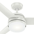 Ceiling Fans | Hunter 54211 48 in. Midtown Fresh White Ceiling Fan with LED Light Kit and Remote image number 3