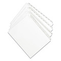 Office Jansan | Avery 01704 11 x 8.5 Allstate Style Preprinted Legal Exhibit Side 76 to 100 Tab Index Dividers - White (25-Pieces/Set) image number 1