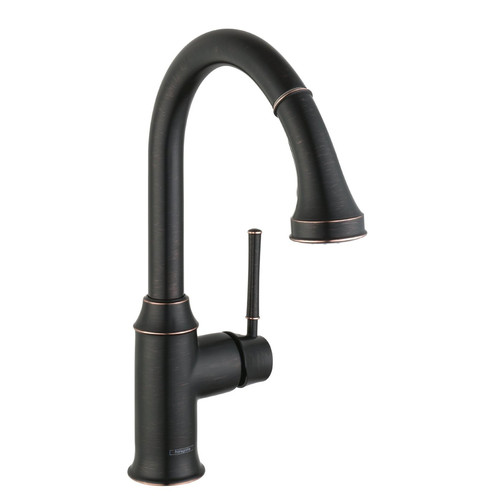 Fixtures | Hansgrohe 04215920 Talis C Higharc Single Hole Kitchen Faucet with Pull Down 2-Spray (Rubbed Bronze) image number 0