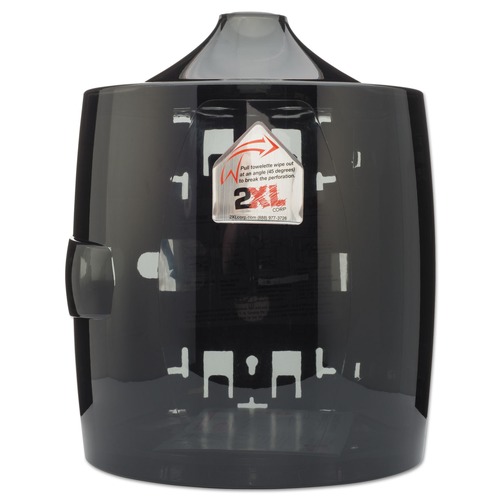 2XL TXL L80 Contemporary Wall Mount Wipe Dispenser, 11 X 11 X 13, Smoke Gray image number 0