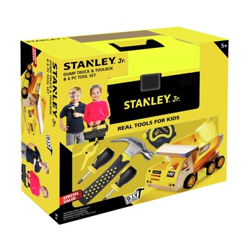 STANLEY Jr. 6-Tool Bundle Wooden Dump Truck Kit
