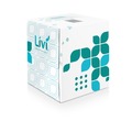 Cleaning & Janitorial Supplies | Livi Ultra Premium 192101 2-Ply Cube Box Facial Tissue - White (6 Packs/Carton) image number 0